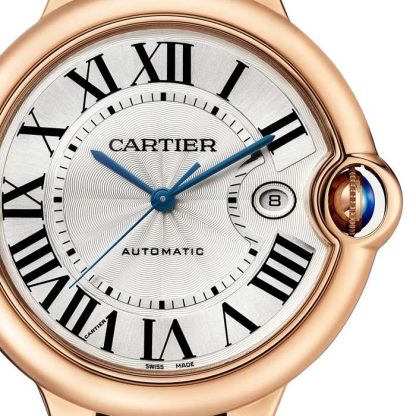 Montre Cartier Ballon Bleu De Cartier 42mm Mouvement Automatique Cuir Or Rose WGBB0030 – Image 2