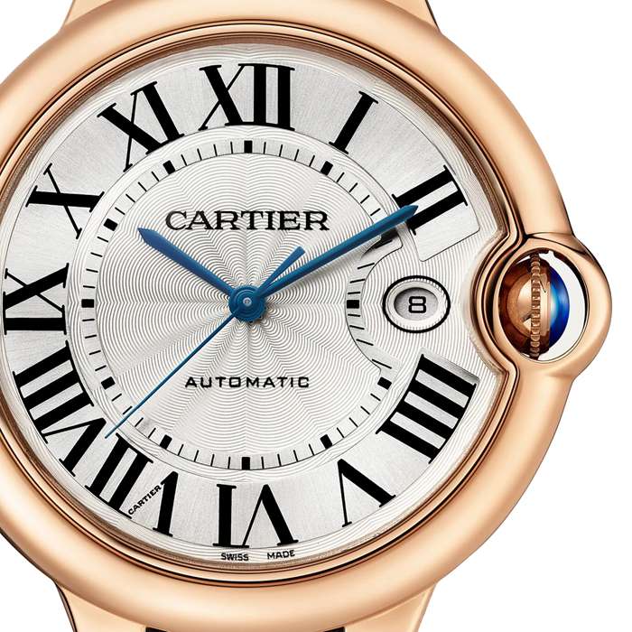 Montre Cartier Ballon Bleu De Cartier 42mm Mouvement Automatique Cuir Or Rose WGBB0030 – Image 2