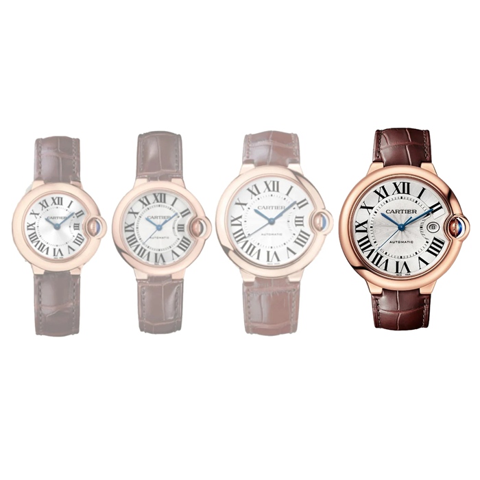 Montre Cartier Ballon Bleu De Cartier 42mm Mouvement Automatique Cuir Or Rose WGBB0030 – Image 4