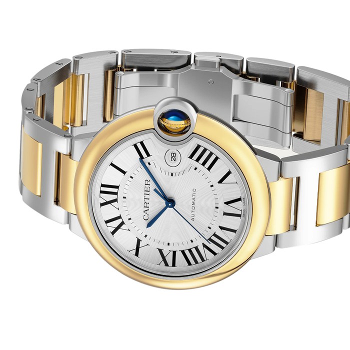 Montre Cartier Ballon Bleu De Cartier 42mm Mouvement Mécanique à Remontage Automatique Boîtier Acier W2BB0039 – Image 4