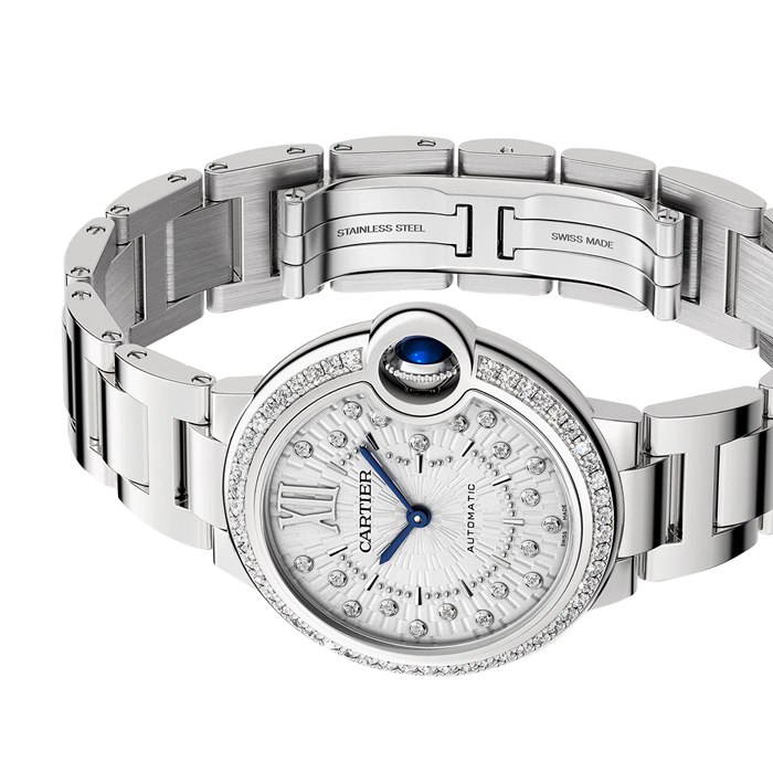 Montre Cartier Ballon Bleu de Cartier 33 mm mouvement mécanique à remontage automatique W4BB0035 – Image 4