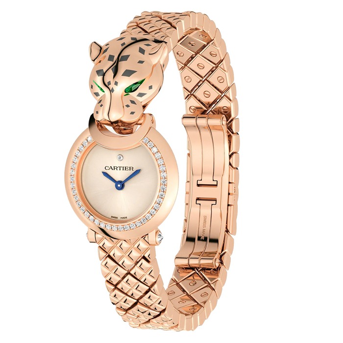 Montre Cartier La Panthère 23,6 mm Mouvement à quartz Or Rose HPI01381 – Image 2