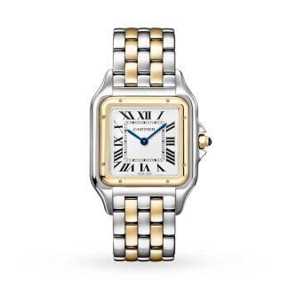 Montre Cartier Panthère De Cartier Grand Modèle Mouvement à Quartz Or Jaune Acier W2PN0016