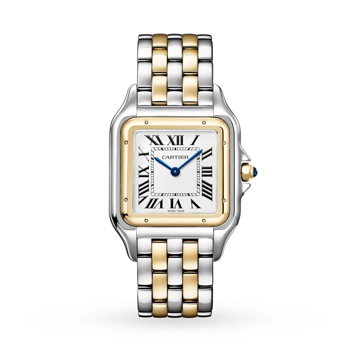 Montre Cartier Panthère De Cartier Grand Modèle Mouvement à Quartz Or Jaune Acier W2PN0016