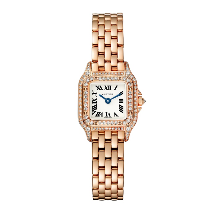 Montre Cartier Panthère De Cartier Mini Modèle Mouvement Quartz Or Rose WJPN0045 – Image 3