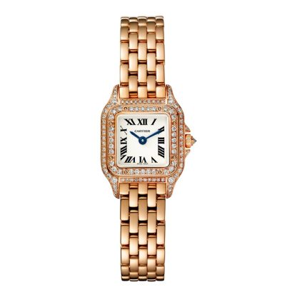 Montre Cartier Panthère De Cartier Mini Modèle Mouvement Quartz Or Rose WJPN0045