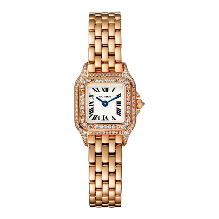 Montre Cartier Panthère De Cartier Mini Modèle Mouvement Quartz Or Rose WJPN0045