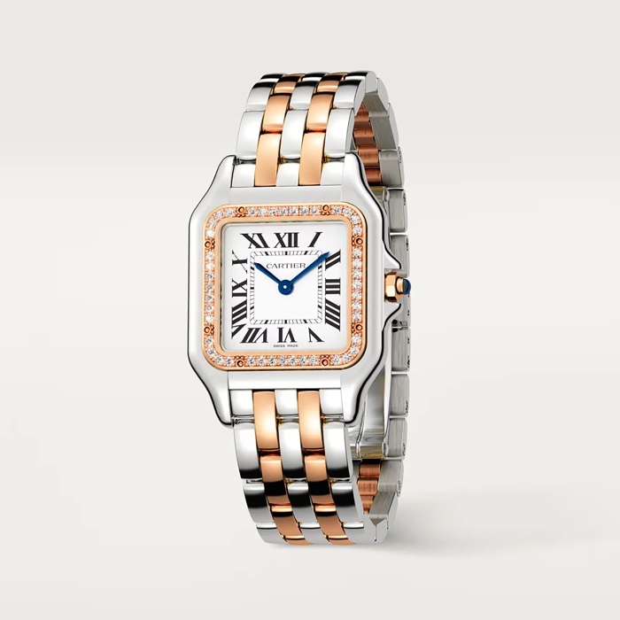 Montre Cartier Panthere De Cartier Modèle Moyen Mouvement Quartz Boîtier En Or Rose W3PN0015 – Image 2