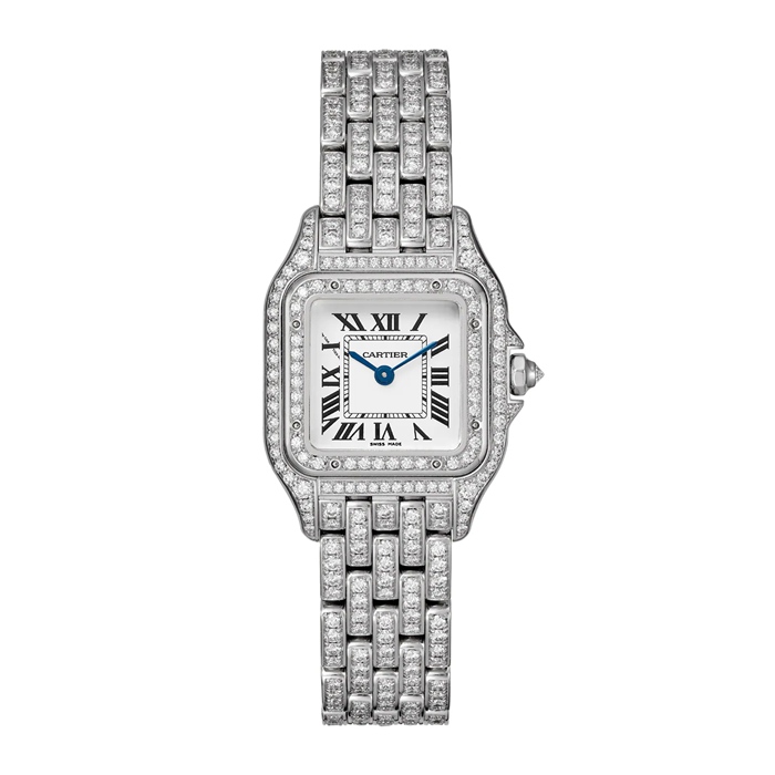 Montre Cartier Panthère De Cartier Petit Modèle Mouvement à Quartz Boîtier Or Blanc Rhodié HPI01129 – Image 2