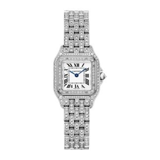 Montre Cartier Panthère De Cartier Petit Modèle Mouvement à Quartz Boîtier Or Blanc Rhodié HPI01129