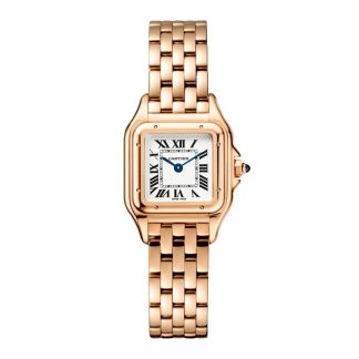 Montre Cartier Panthere de Cartier petit modèle mouvement à quartz Boîtier en or rose 750/1000 dimensions 23 mm x 30 mm WGPN0049.