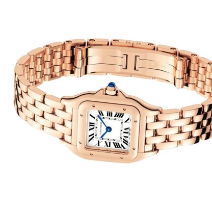 Montre Cartier Panthere de Cartier petit modèle mouvement à quartz Boîtier en or rose 750/1000 dimensions 23 mm x 30 mm WGPN0049. – Image 5