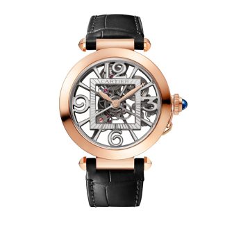 Montre Cartier Pasha De Cartier 41 mm Squelette Mouvement mécanique à remontage automatique Calibre 9624 MC Or Rose WHPA0018