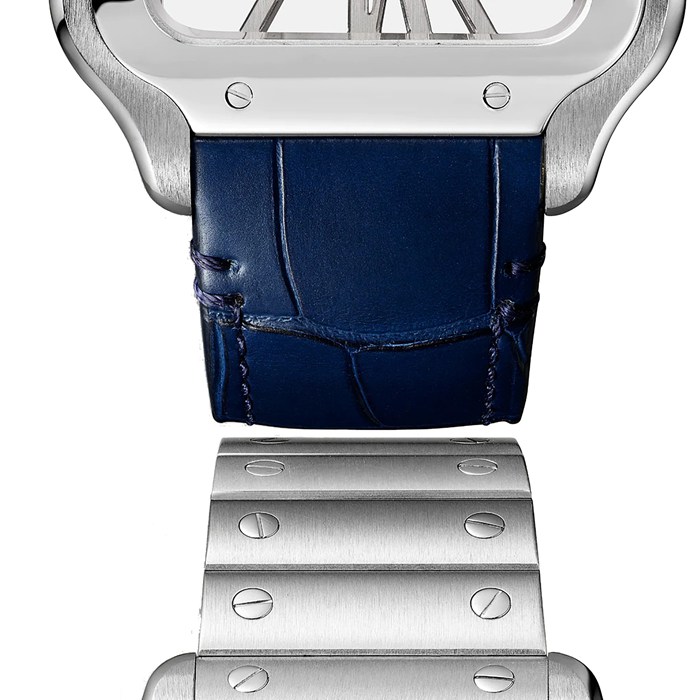 Montre Cartier Santos De Cartier Grand Modèle Mouvement Mécanique à Remontage Manuel Acier WHSA0015 – Image 2