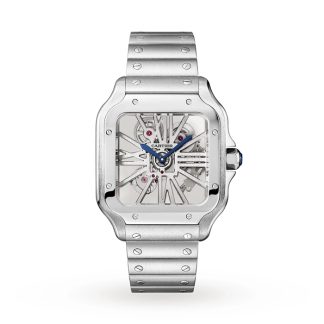 Montre Cartier Santos De Cartier Grand Modèle Mouvement Mécanique à Remontage Manuel Acier WHSA0015