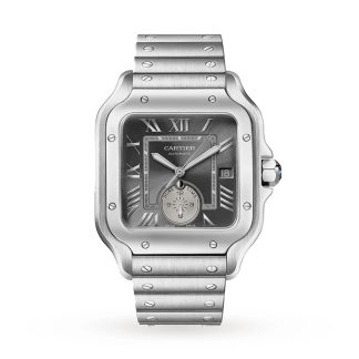 Montre Cartier Santos De Cartier Grand modèle Mouvement mécanique à remontage automatique Acier WSSA0076