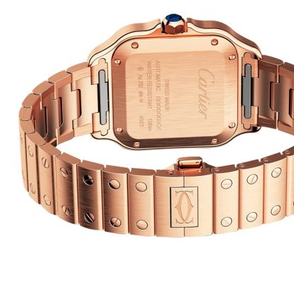 Montre Cartier Santos De Cartier Mouvement mécanique moyen modèle à remontage automatique WGSA0031 – Image 5