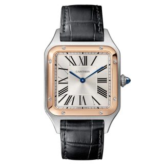Montre Cartier Santos-Dumont Grand Modèle Mouvement à quartz Boîtier acier W2SA0037