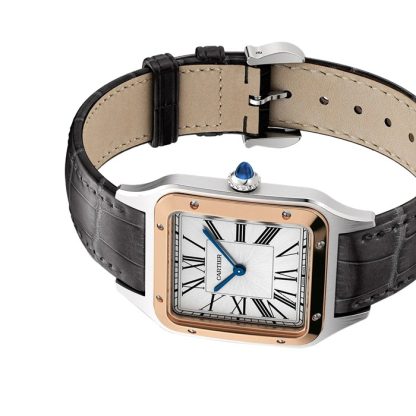 Montre Cartier Santos-Dumont Grand Modèle Mouvement à quartz Boîtier acier W2SA0037 – Image 5