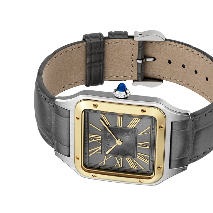 Montre Cartier Santos-Dumont Grand Modèle Or Jaune Haute Autonomie Quartz W2SA0028 – Image 5