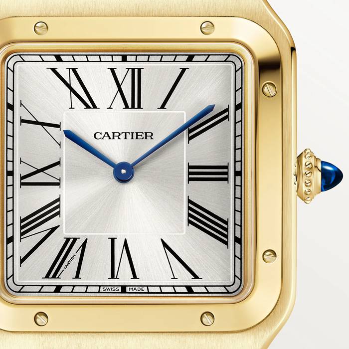 Montre Cartier Santos Dumont Modèle Extra-Large Remontage Manuel Or Jaune WGSA0108 – Image 2