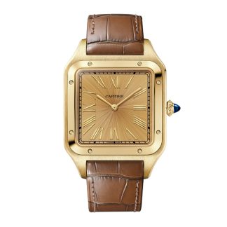 Montre Cartier Santos Dumont Modèle Extra-Large Remontage Manuel Or Jaune WGSA0111