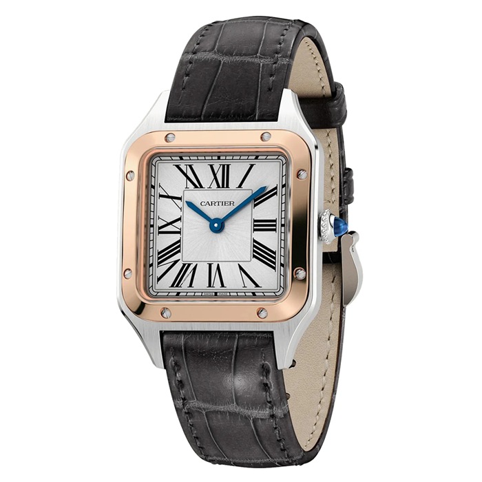 Montre Cartier Santos-Dumont Petit Modèle Mouvement Quartz Haute Autonomie Boîtier Acier W2SA0038 – Image 2