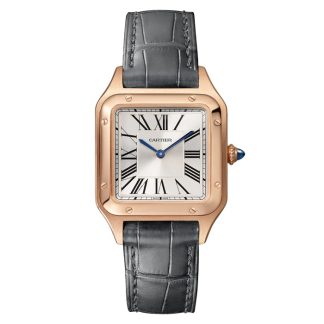 Montre Cartier Santos-Dumont Petit Modèle Mouvement Quartz Haute Qutonomie Or Rose WGSA0117