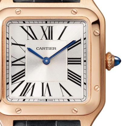 Montre Cartier Santos-Dumont Petit Modèle Mouvement Quartz Haute Qutonomie Or Rose WGSA0117 – Image 5