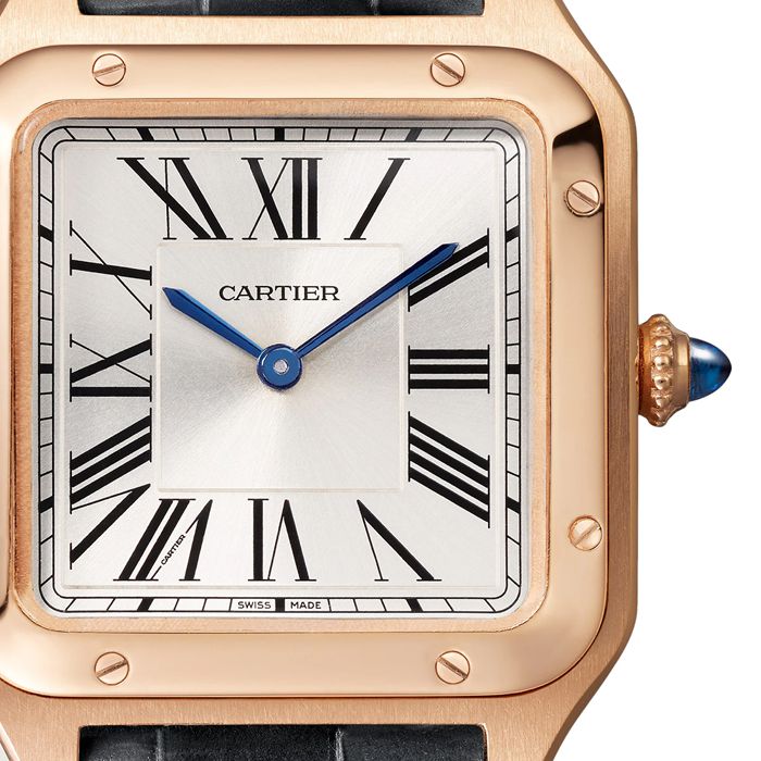 Montre Cartier Santos-Dumont Petit Modèle Mouvement Quartz Haute Qutonomie Or Rose WGSA0117 – Image 5
