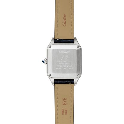 Montre Cartier Santos-Dumont Petit Modèle Mouvement à Quartz Acier Cuir WSSA0086 – Image 2