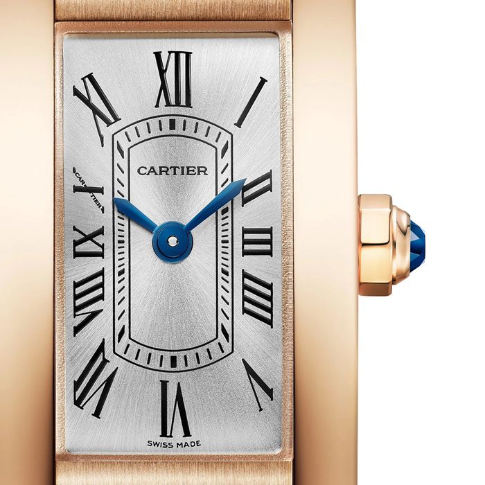 Montre Cartier Tank Americaine Mini Modèle Mouvement Quartz Boîtier Or Rose WGTA0341 – Image 2