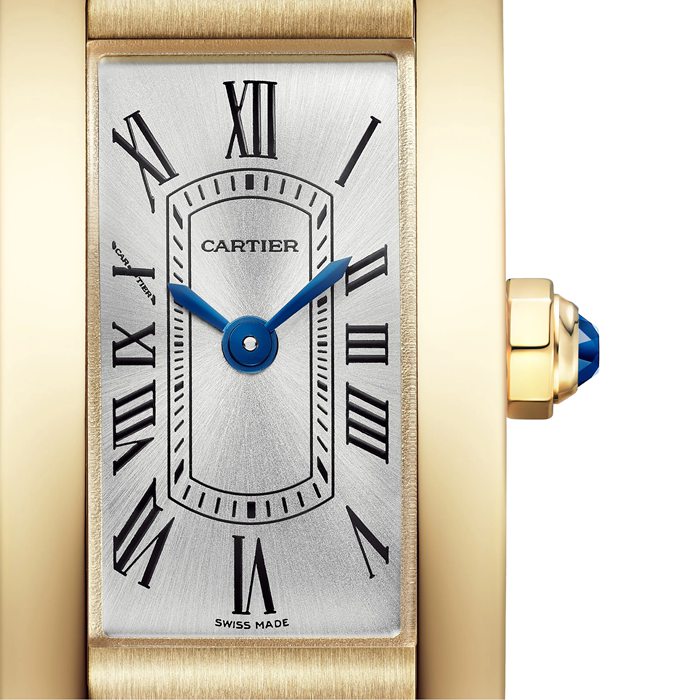 Montre Cartier Tank Américaine Mini Modèle Mouvement Quartz Or Jaune WGTA0353 – Image 2