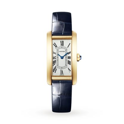 Montre Cartier Tank Américaine Petit Modèle Mouvement à Quartz Or Jaune WGTA0299