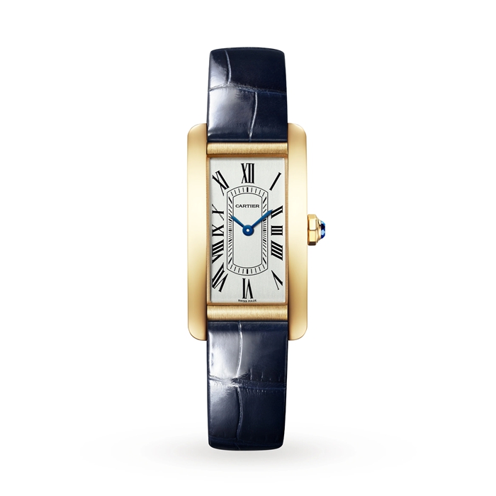 Montre Cartier Tank Américaine Petit Modèle Mouvement à Quartz Or Jaune WGTA0299