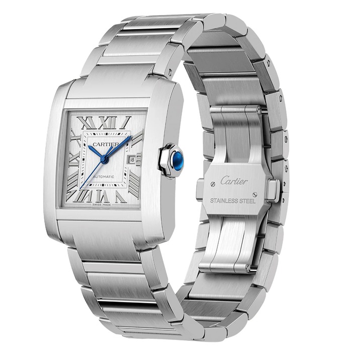 Montre Cartier Tank Française Grand Modèle Automatique Mouvement Mécanique Acier WSTA0067 – Image 3