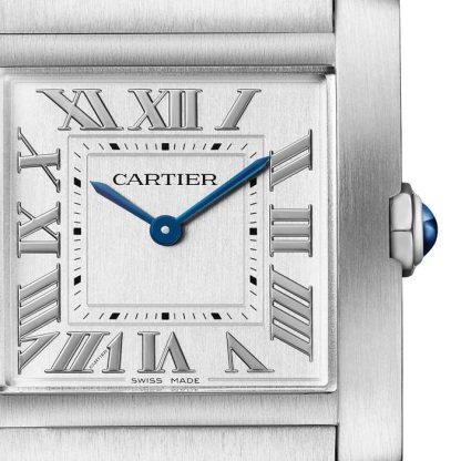 Montre Cartier Tank Française Modèle Moyen Mouvement Quartz Acier WSTA0074 – Image 3