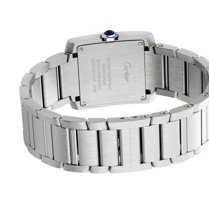 Montre Cartier Tank Française Modèle Moyen Mouvement Quartz Acier WSTA0074 – Image 5