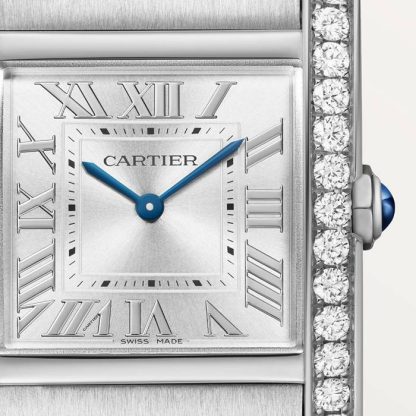 Montre Cartier Tank Francaise Modèle moyen Mouvement à quartz Boîtier en acier W4TA0028 – Image 3