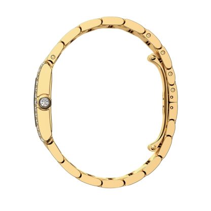 Montre Cartier Tank Française Modèle moyen Mouvement à quartz Or jaune Diamants WJTA0040 – Image 4
