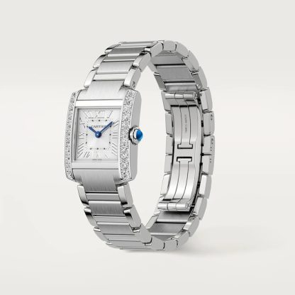 Montre Cartier Tank Francaise Petit Modèle Mouvement Quartz Boîtier Acier W4TA0029 – Image 2