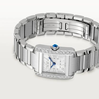 Montre Cartier Tank Francaise Petit Modèle Mouvement Quartz Boîtier Acier W4TA0029 – Image 5