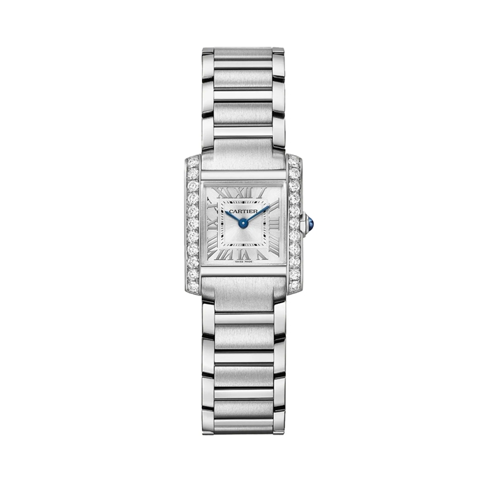 Montre Cartier Tank Francaise Petit Modèle Mouvement Quartz Boîtier Acier W4TA0029