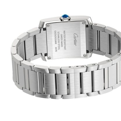 Montre Cartier Tank Francaise modèle moyen mouvement à quartz W4TA0021 – Image 3
