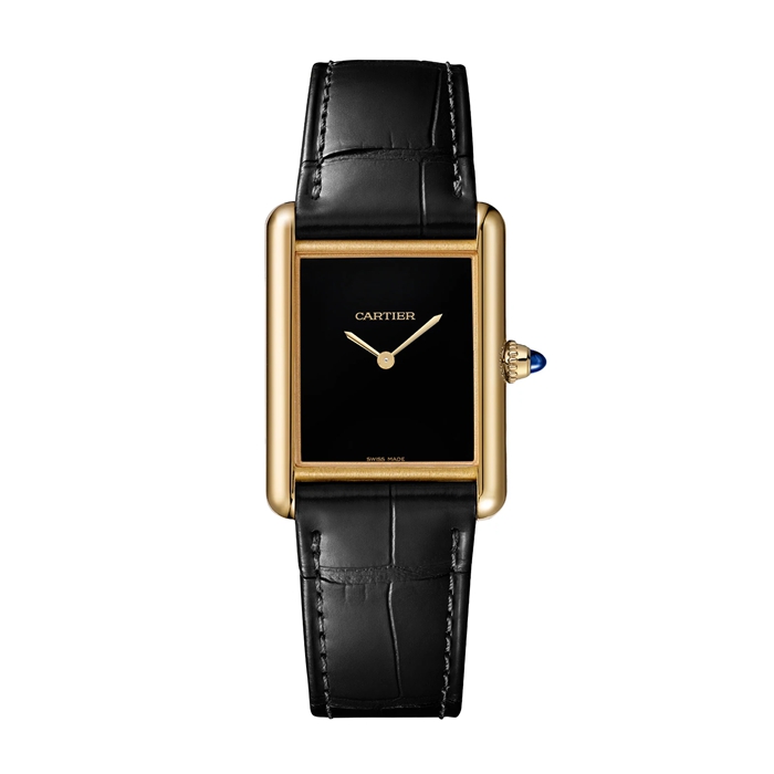 Montre Cartier Tank Louis Cartier grand modèle Mouvement mécanique de manufacture à remontage manuel Boîtier en or jaune WGTA0091 – Image 2