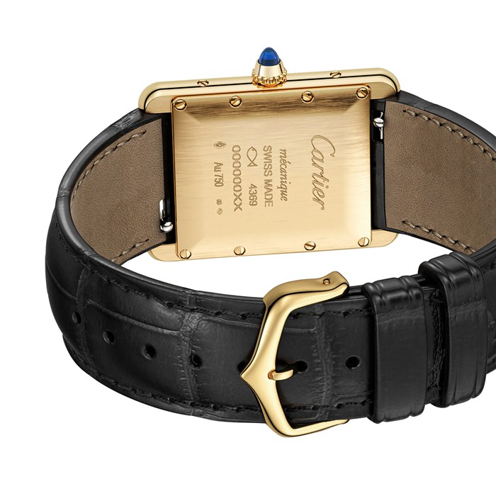 Montre Cartier Tank Louis Cartier grand modèle Mouvement mécanique de manufacture à remontage manuel Boîtier en or jaune WGTA0091 – Image 3