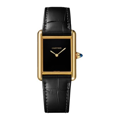 Montre Cartier Tank Louis Cartier grand modèle Mouvement mécanique de manufacture à remontage manuel Boîtier en or jaune WGTA0091
