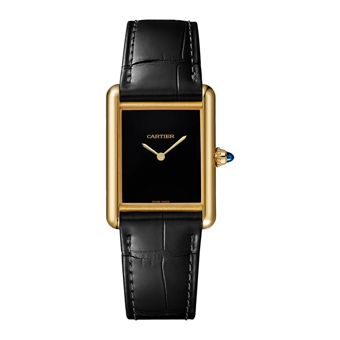 Montre Cartier Tank Louis Cartier grand modèle Mouvement mécanique de manufacture à remontage manuel Boîtier en or jaune WGTA0091