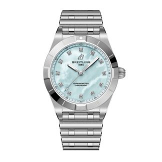 Montre Femme Breitling Chronomat 28mm Bleu Nacre A72310101C1A1