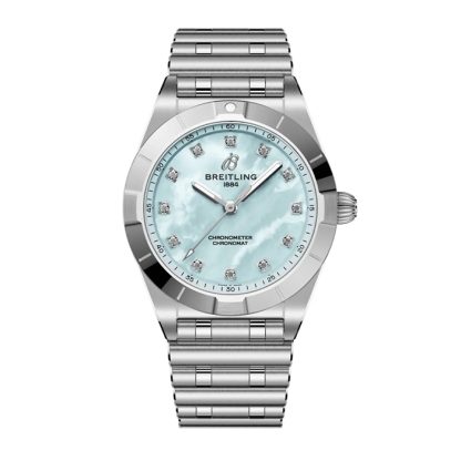 Montre Femme Breitling Chronomat 28mm Bleu Nacre A72310101C1A1